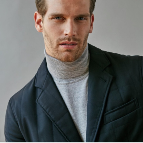 BUGATCHI Quilted Wool Blazer Jacket - Picture 3 of 7